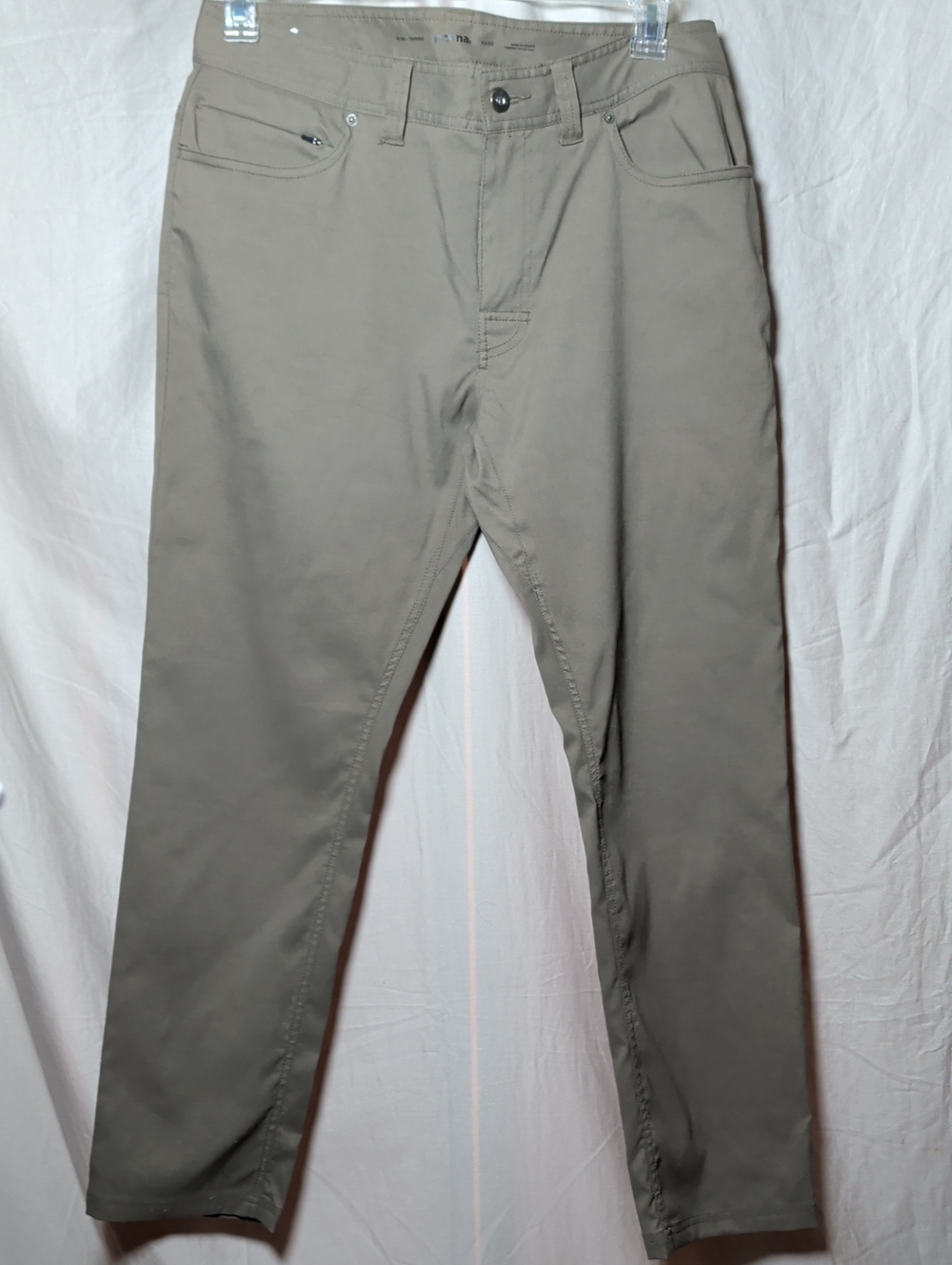 Prana Men's Chinos in Taupe Soft Stretch For Athleisure Casual Outdoor Wear